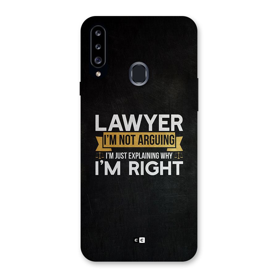 Lawyer Explains Back Case for Galaxy A20s