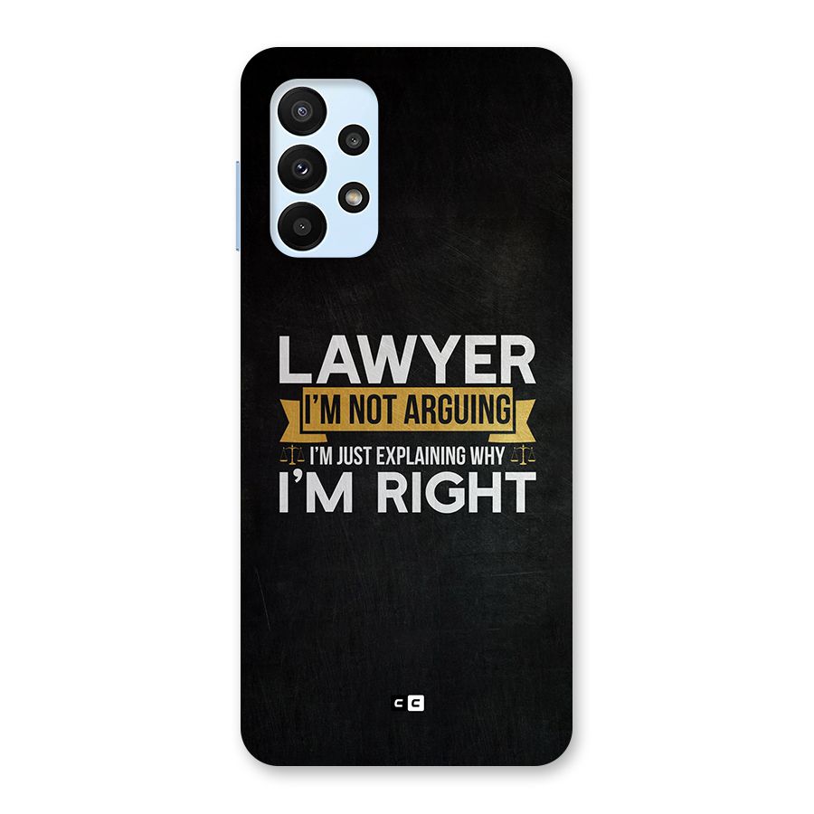 Lawyer Explains Back Case for Galaxy A23
