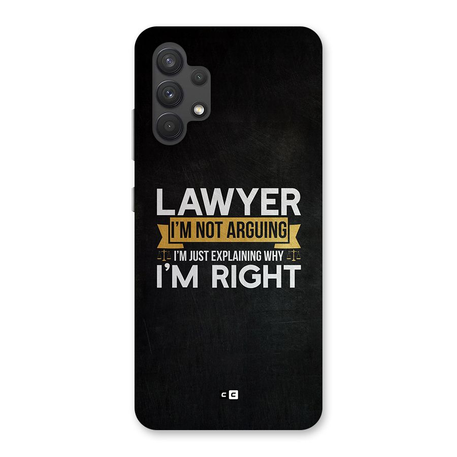 Lawyer Explains Back Case for Galaxy A32