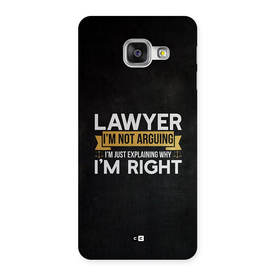 Lawyer Explains Back Case for Galaxy A3 (2016)