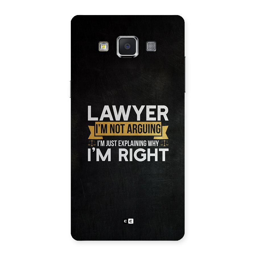 Lawyer Explains Back Case for Galaxy A5