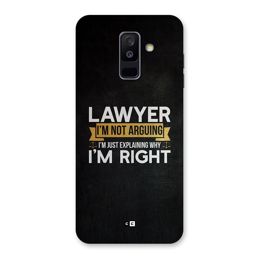 Lawyer Explains Back Case for Galaxy A6 Plus