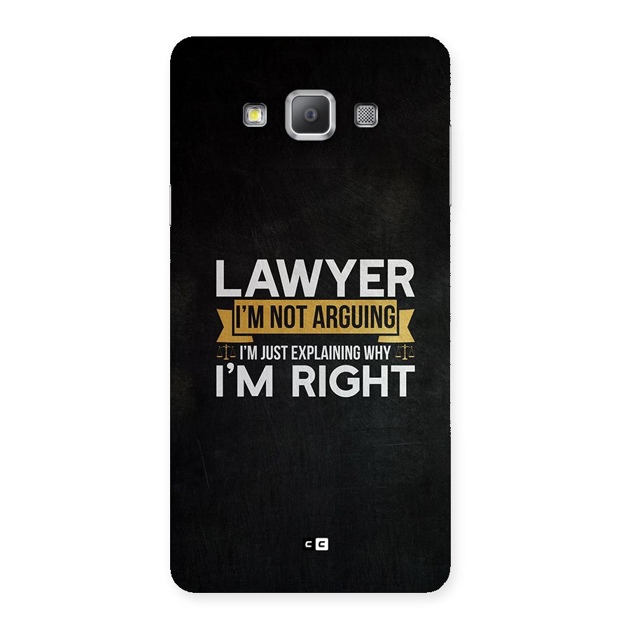 Lawyer Explains Back Case for Galaxy A7