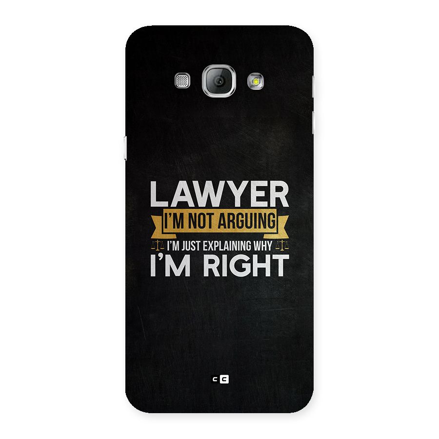 Lawyer Explains Back Case for Galaxy A8