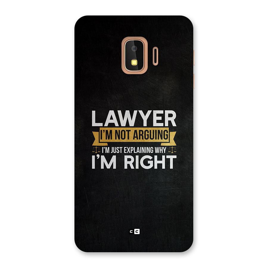 Lawyer Explains Back Case for Galaxy J2 Core