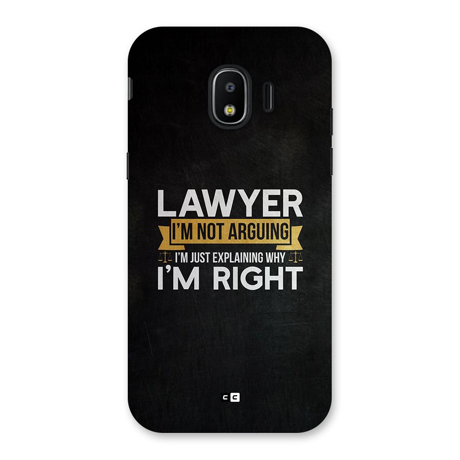 Lawyer Explains Back Case for Galaxy J2 Pro 2018