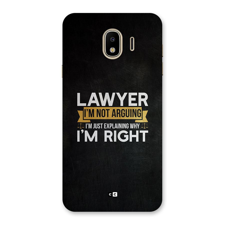 Lawyer Explains Back Case for Galaxy J4