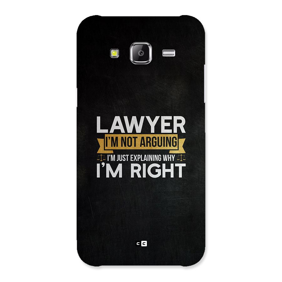 Lawyer Explains Back Case for Galaxy J5