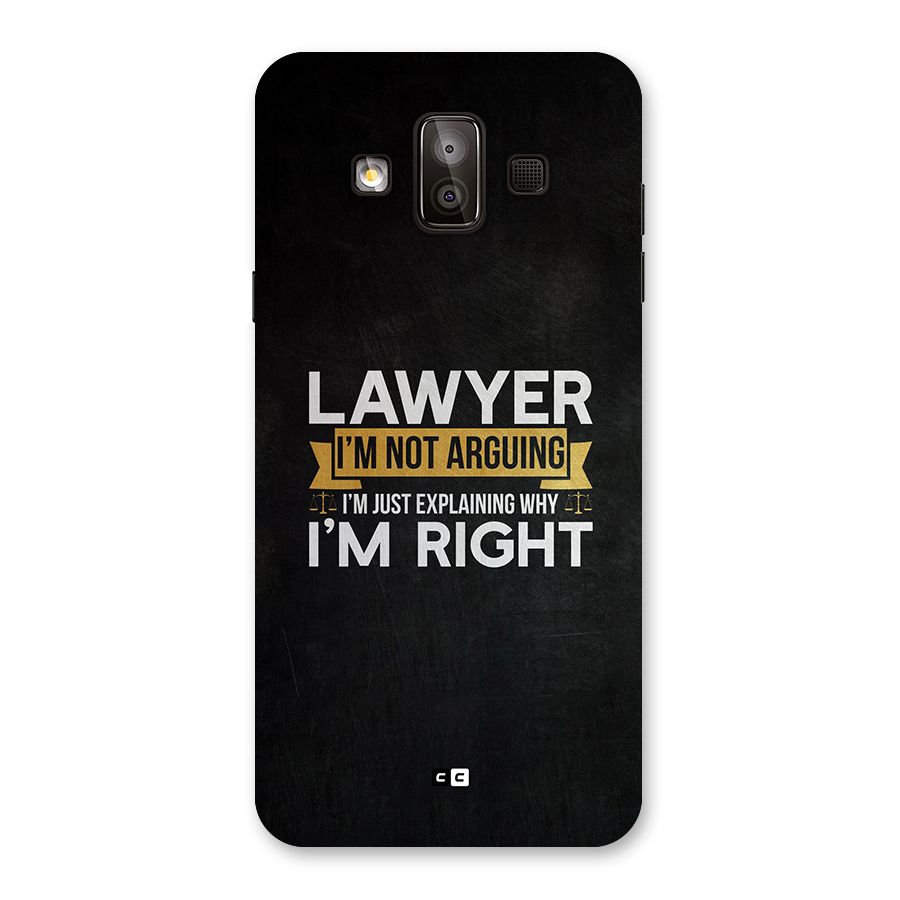 Lawyer Explains Back Case for Galaxy J7 Duo