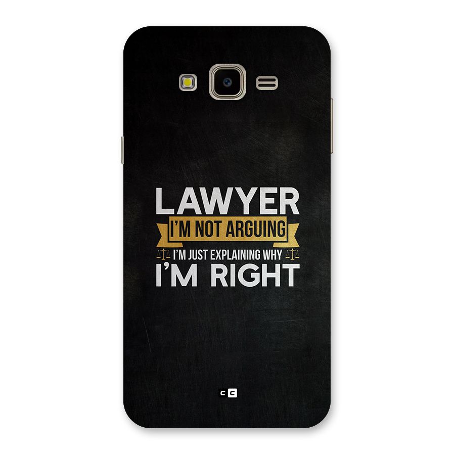Lawyer Explains Back Case for Galaxy J7 Nxt