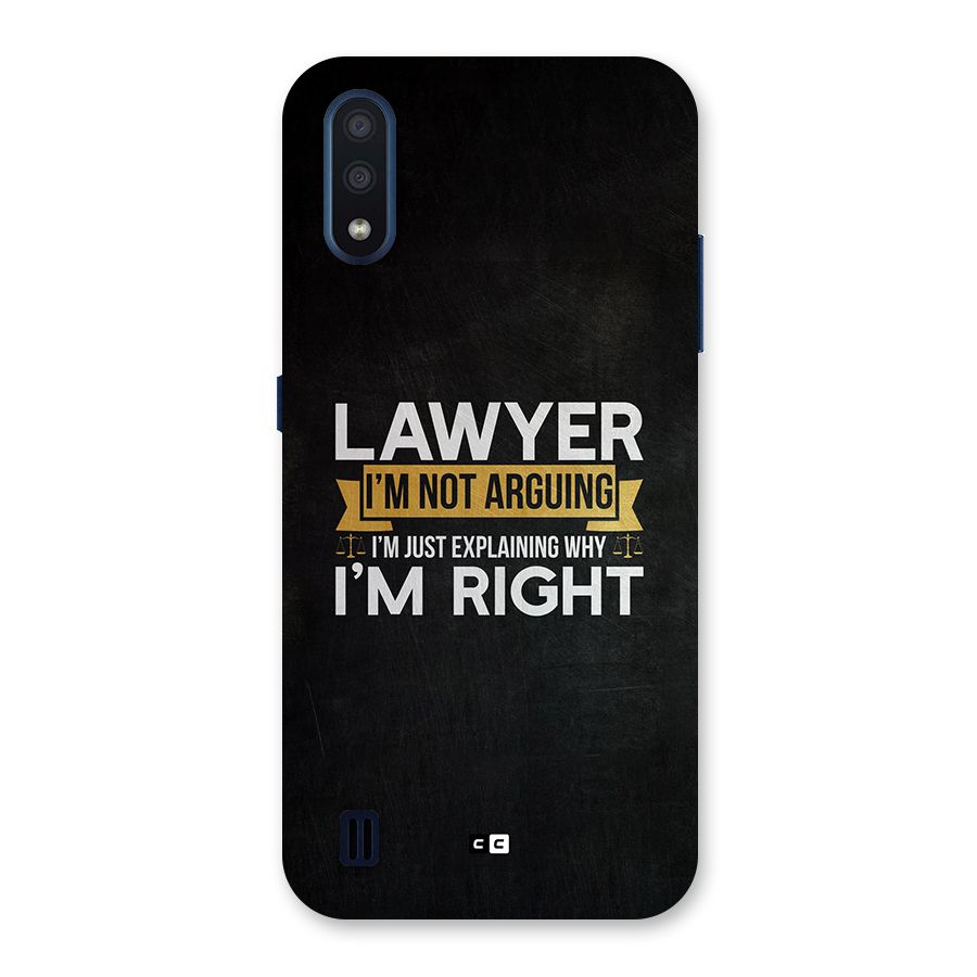 Lawyer Explains Back Case for Galaxy M01