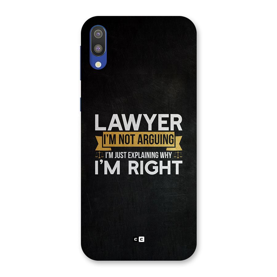 Lawyer Explains Back Case for Galaxy M10