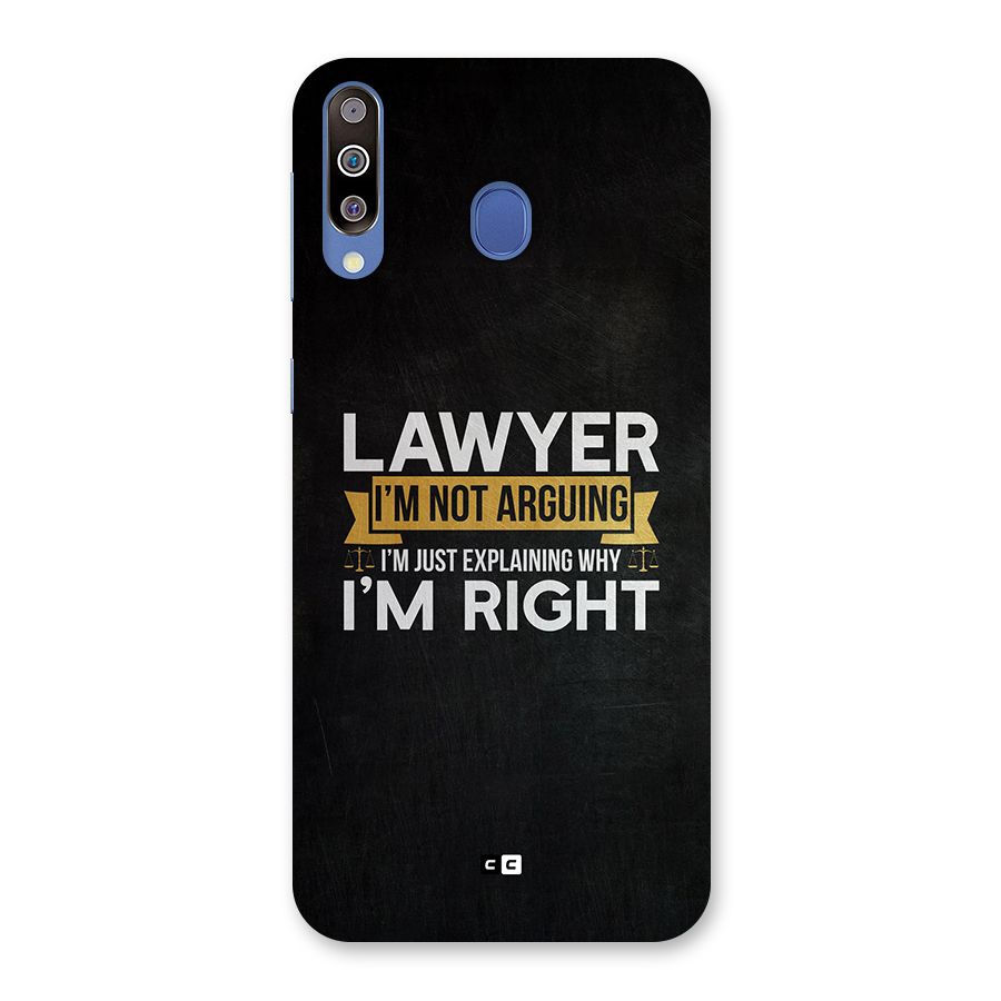 Lawyer Explains Back Case for Galaxy M30
