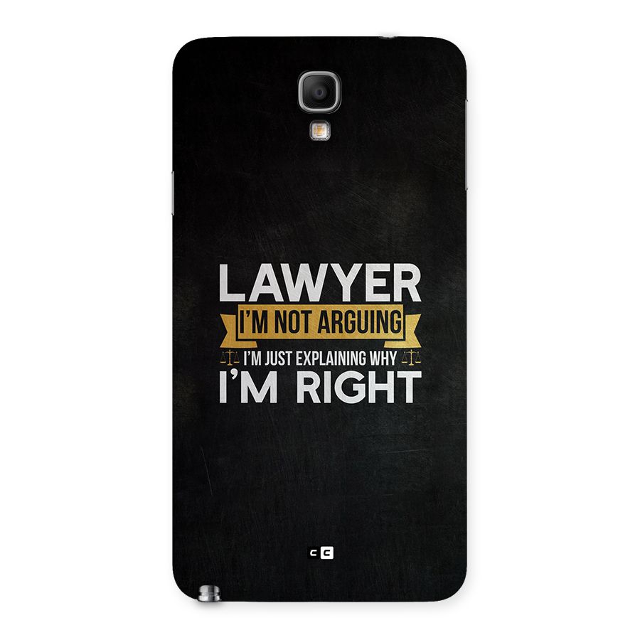 Lawyer Explains Back Case for Galaxy Note 3 Neo