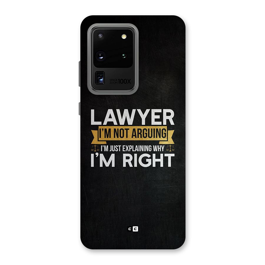 Lawyer Explains Back Case for Galaxy S20 Ultra