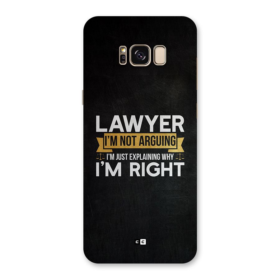 Lawyer Explains Back Case for Galaxy S8 Plus