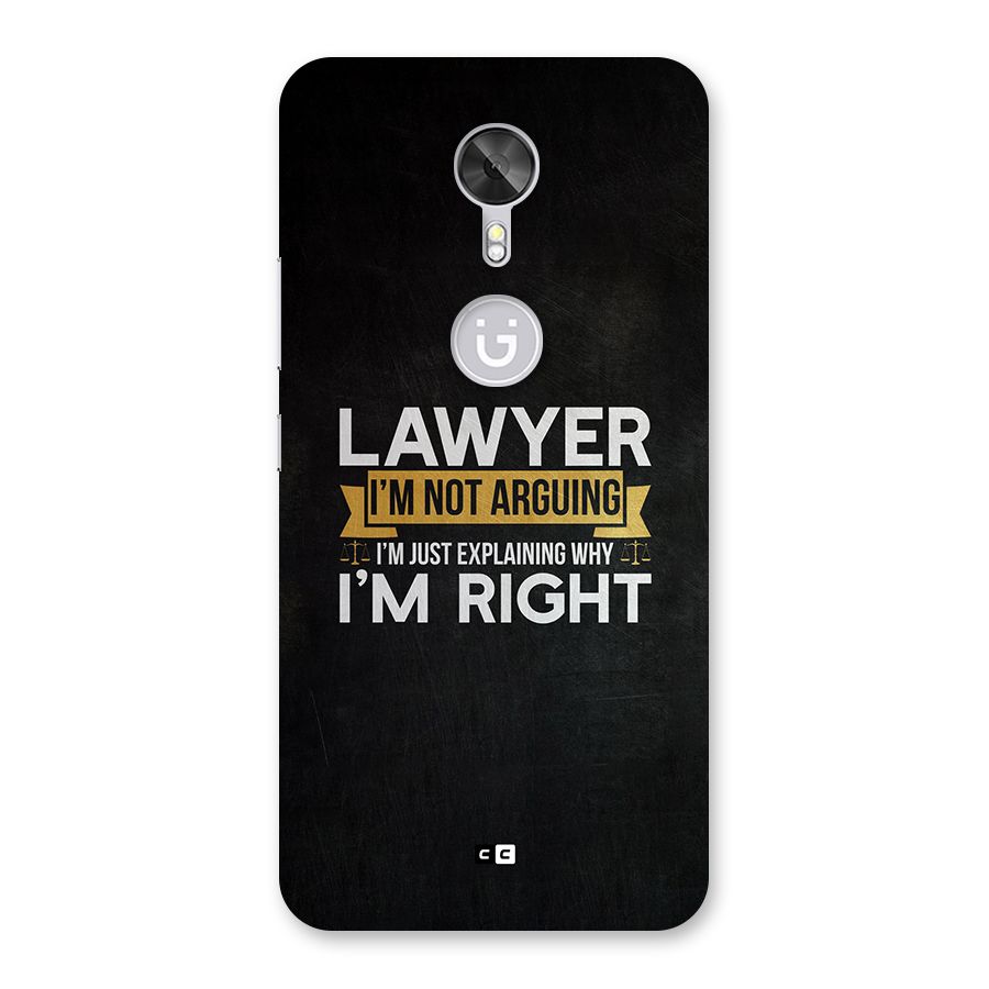 Lawyer Explains Back Case for Gionee A1