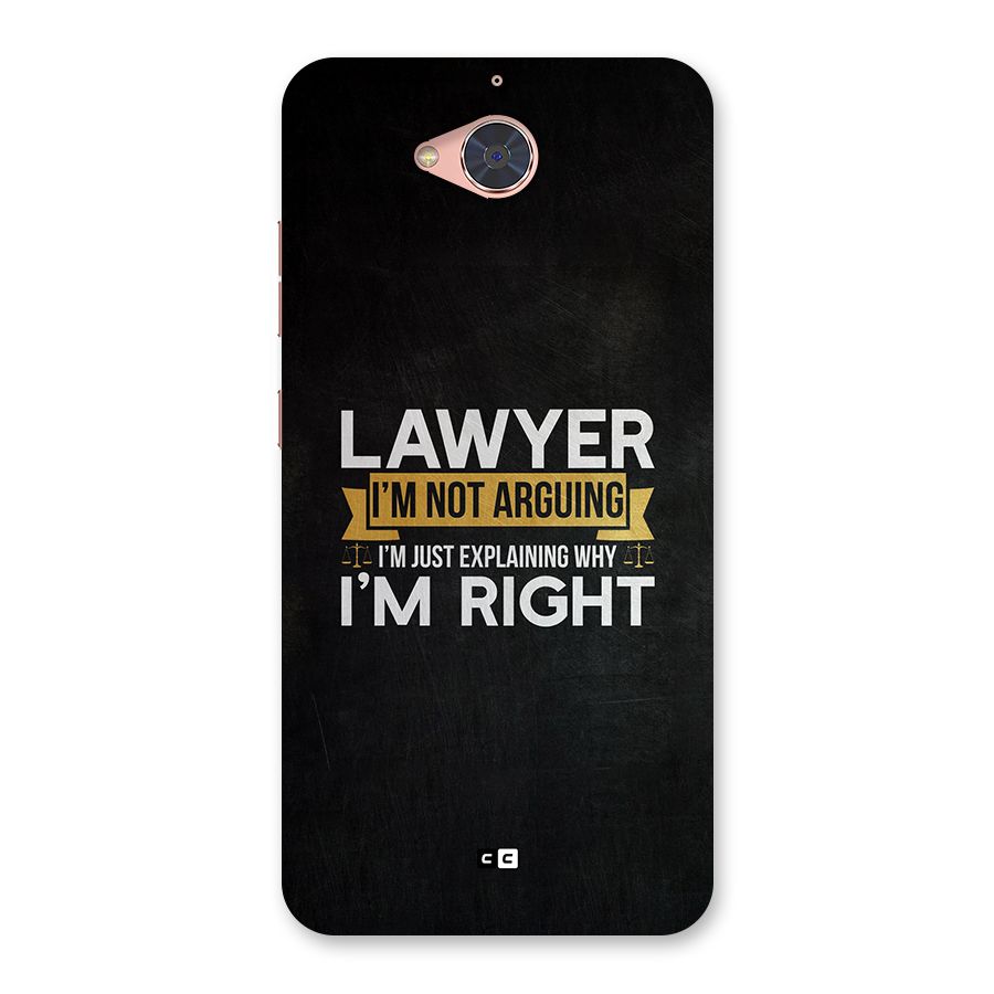 Lawyer Explains Back Case for Gionee S6 Pro