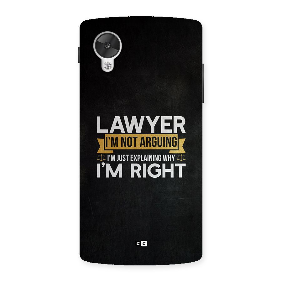 Lawyer Explains Back Case for Google Nexus 5