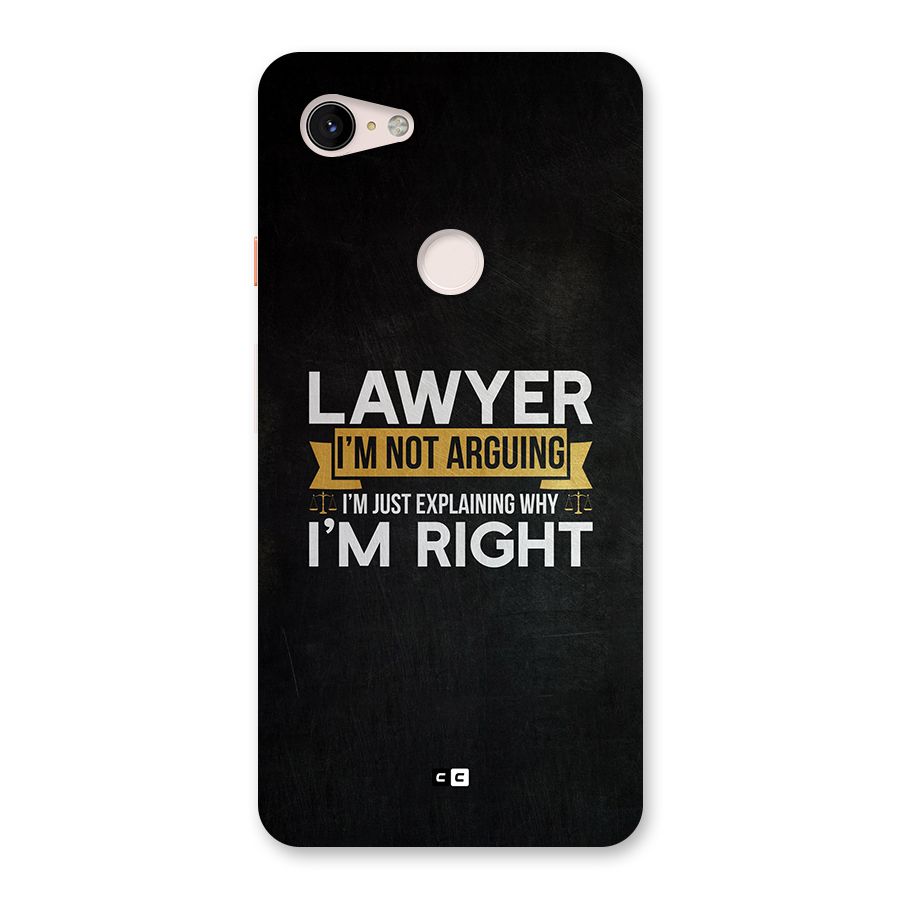 Lawyer Explains Back Case for Google Pixel 3 XL