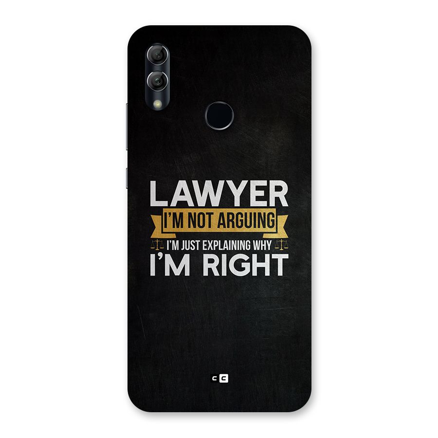 Lawyer Explains Back Case for Honor 10 Lite