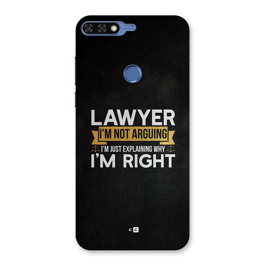 Lawyer Explains Back Case for Honor 7C