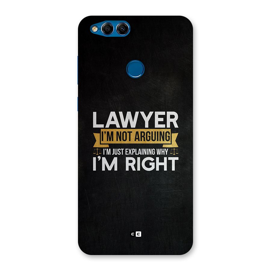 Lawyer Explains Back Case for Honor 7X
