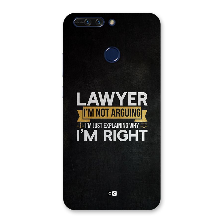 Lawyer Explains Back Case for Honor 8 Pro