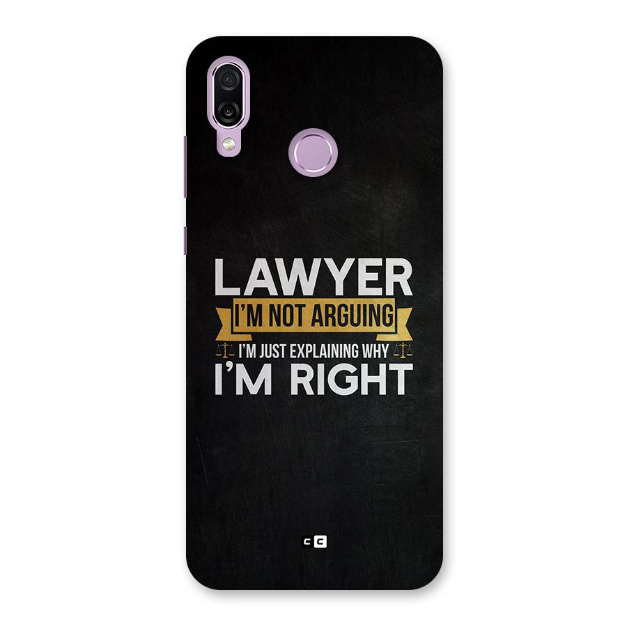 Lawyer Explains Back Case for Honor Play