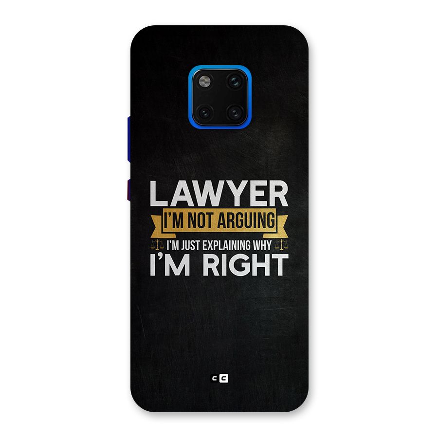 Lawyer Explains Back Case for Huawei Mate 20 Pro
