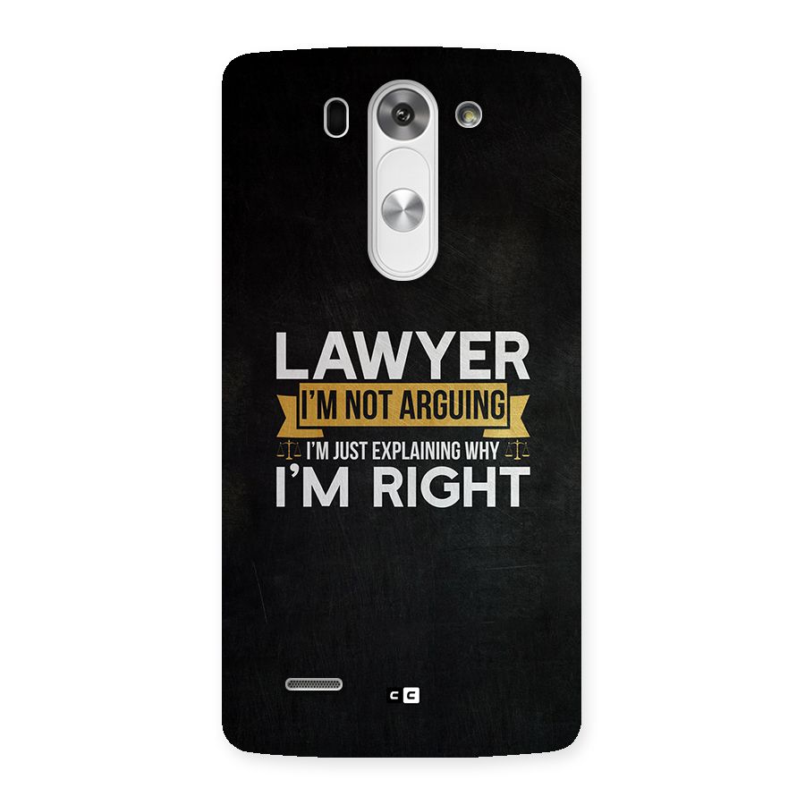 Lawyer Explains Back Case for LG G3 Mini