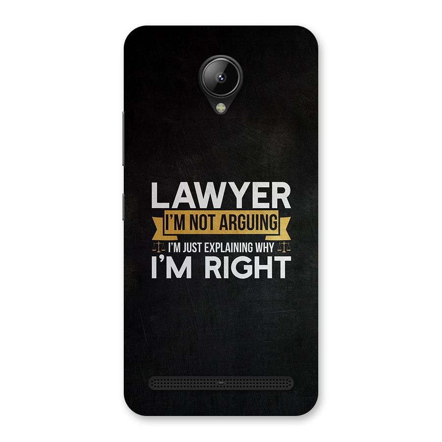 Lawyer Explains Back Case for Lenovo C2