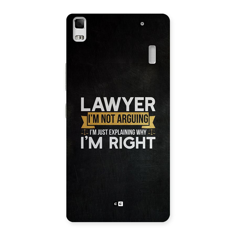 Lawyer Explains Back Case for Lenovo K3 Note