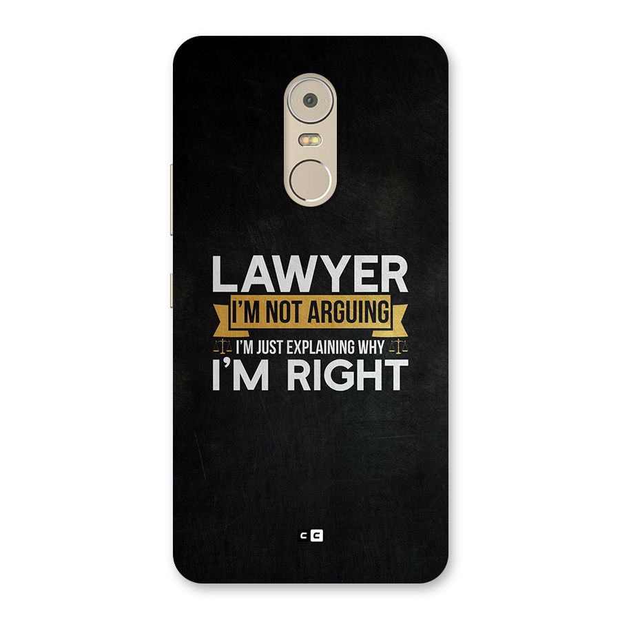 Lawyer Explains Back Case for Lenovo K6 Note