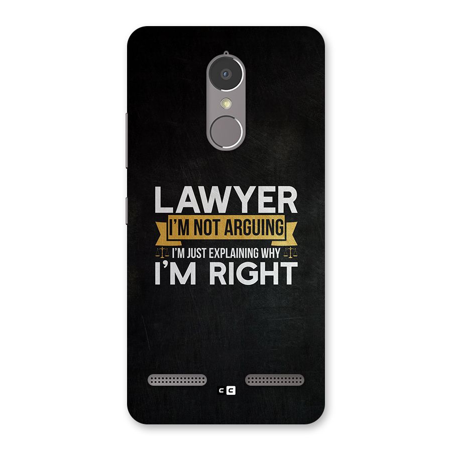 Lawyer Explains Back Case for Lenovo K6 Power