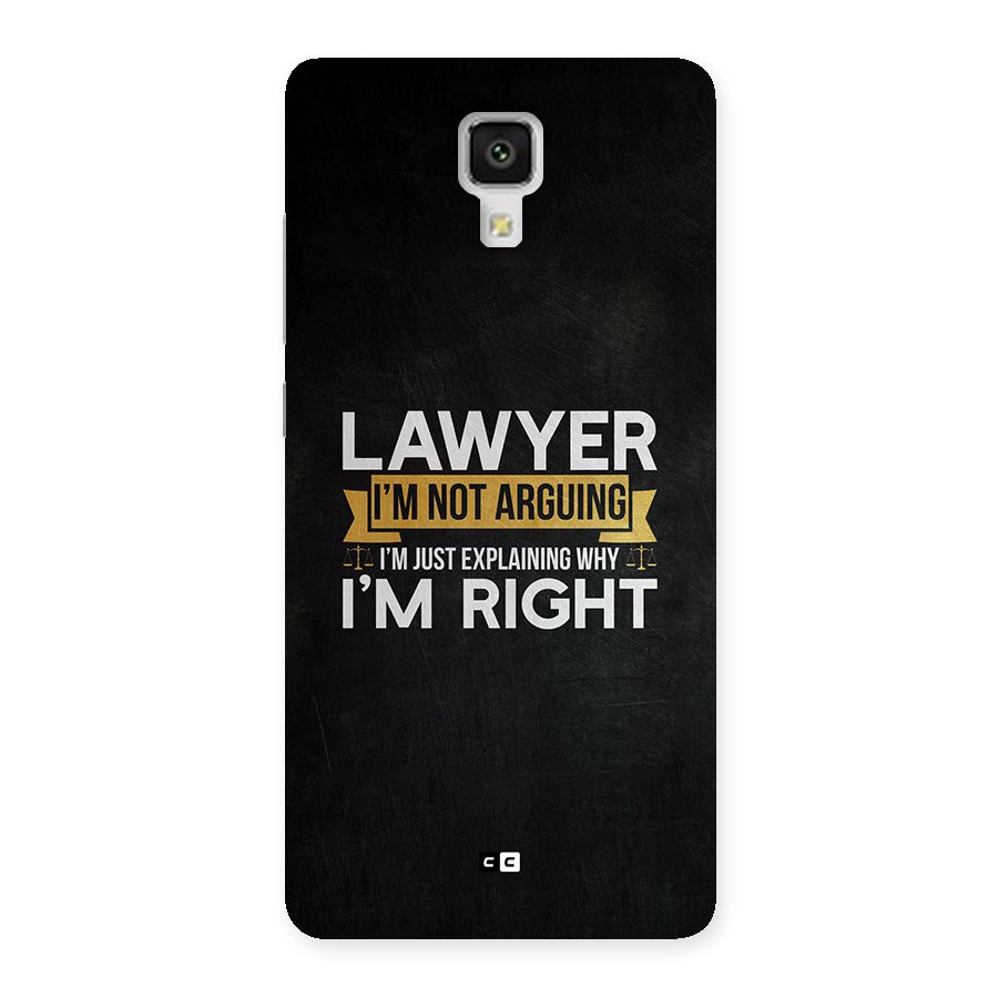 Lawyer Explains Back Case for Mi4