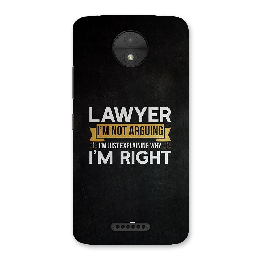 Lawyer Explains Back Case for Moto C