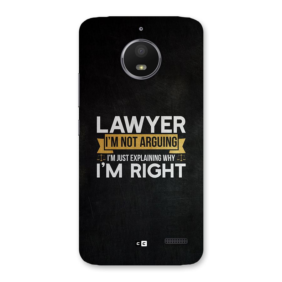 Lawyer Explains Back Case for Moto E4