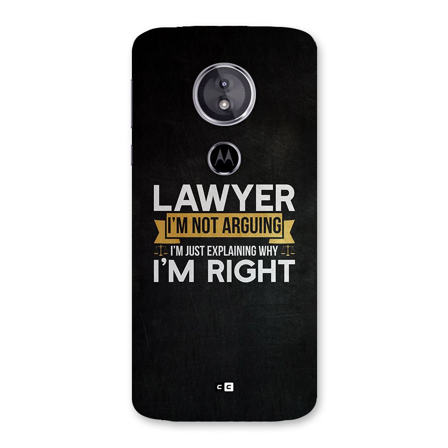 Lawyer Explains Back Case for Moto E5