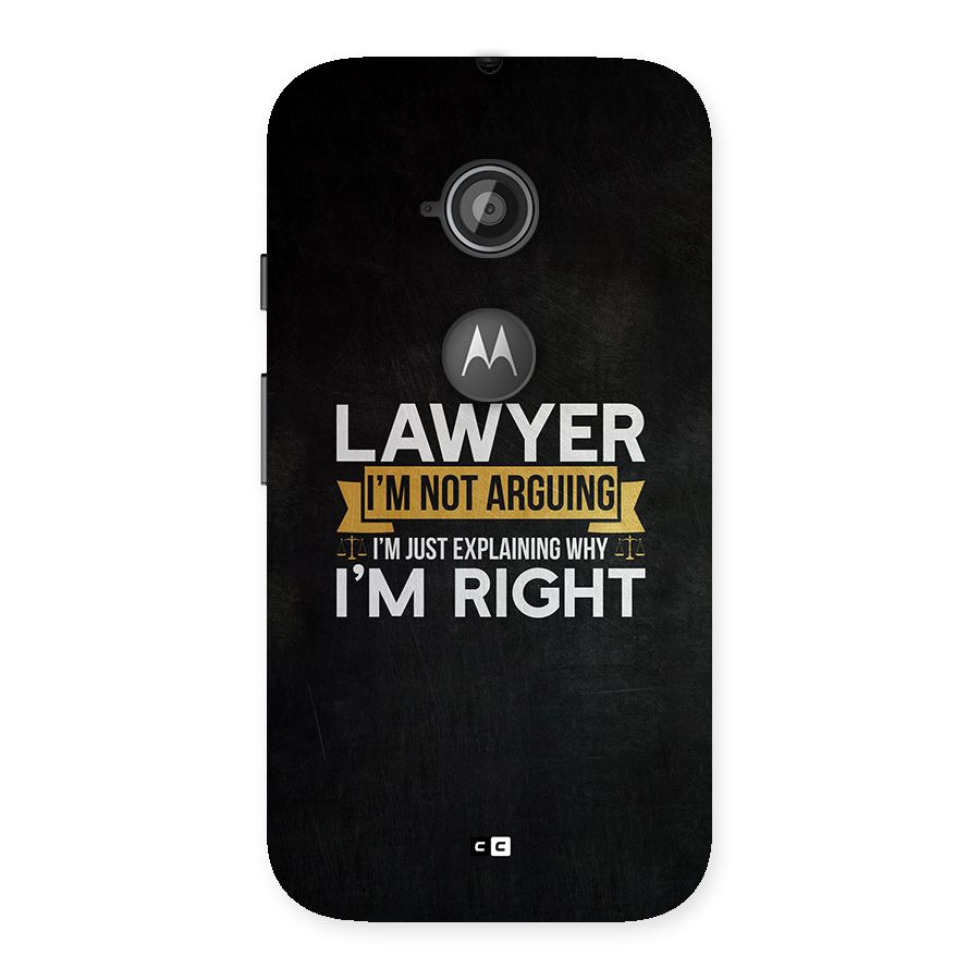 Lawyer Explains Back Case for Moto E 2nd Gen