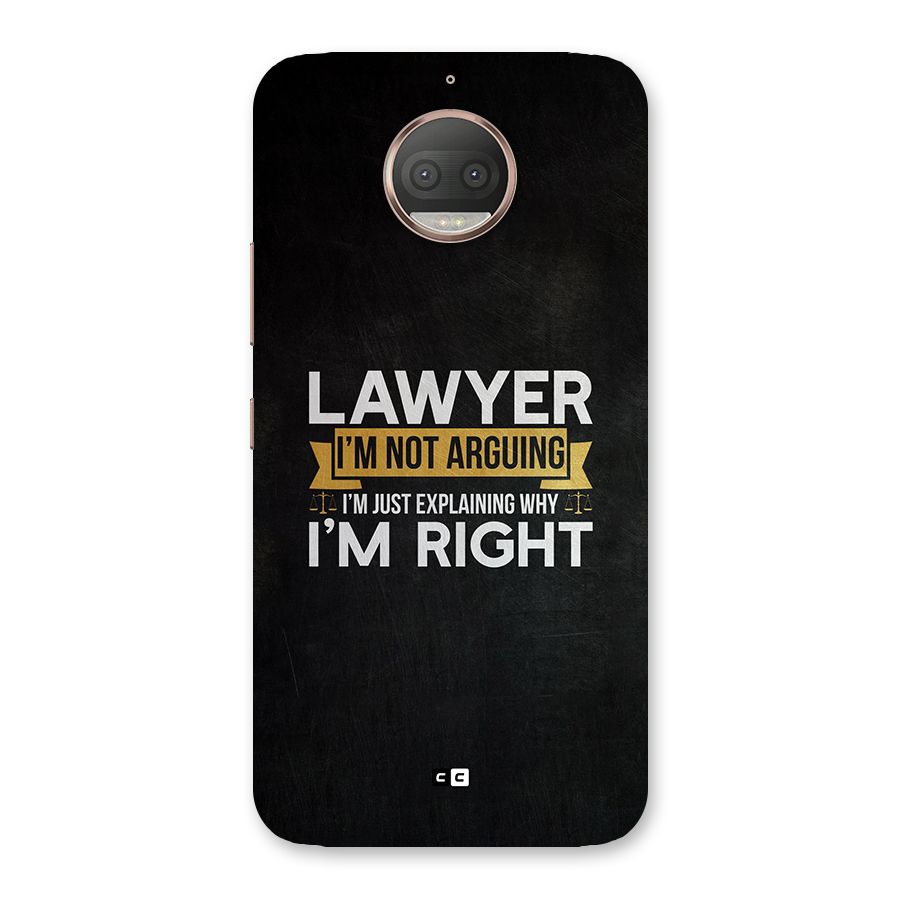 Lawyer Explains Back Case for Moto G5s Plus