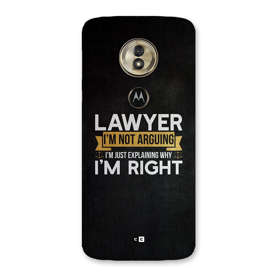 Lawyer Explains Back Case for Moto G6 Play
