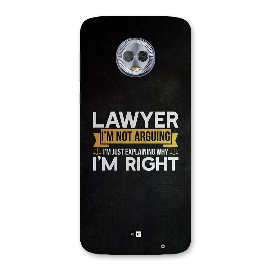 Lawyer Explains Back Case for Moto G6 Plus