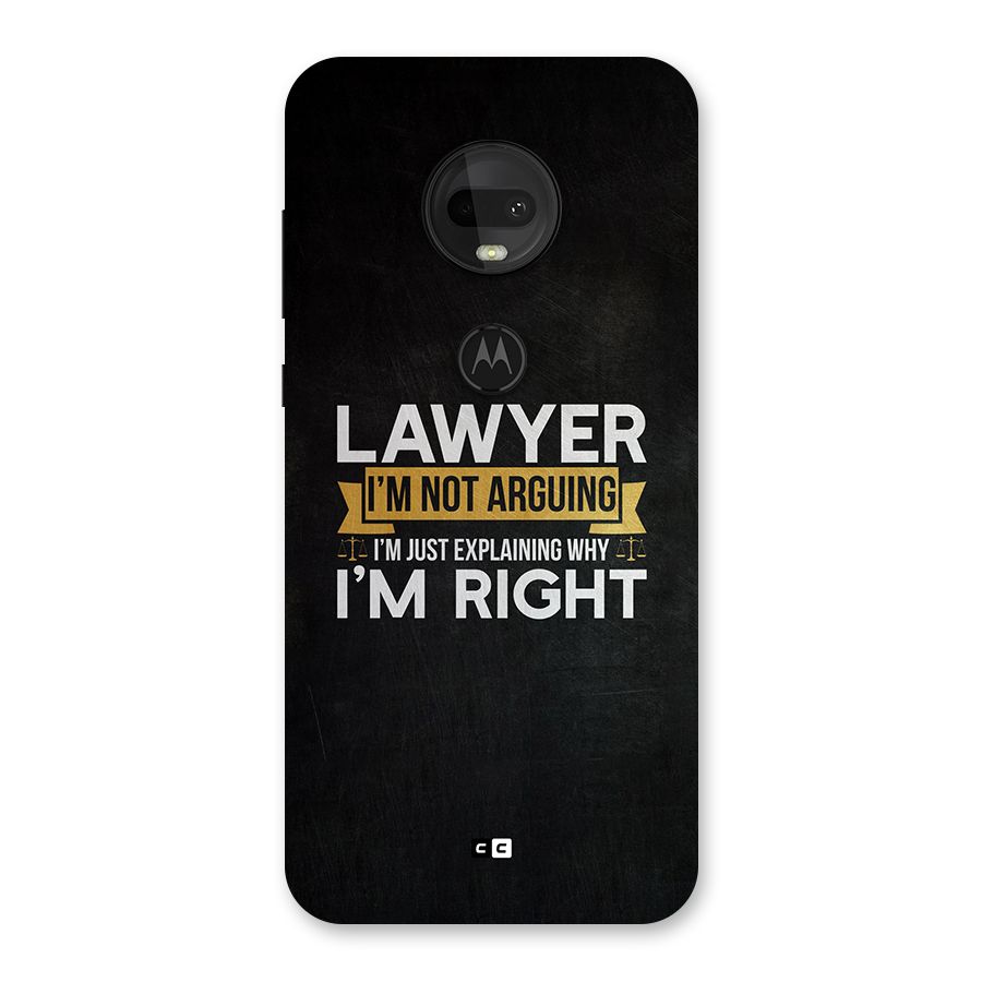 Lawyer Explains Back Case for Moto G7