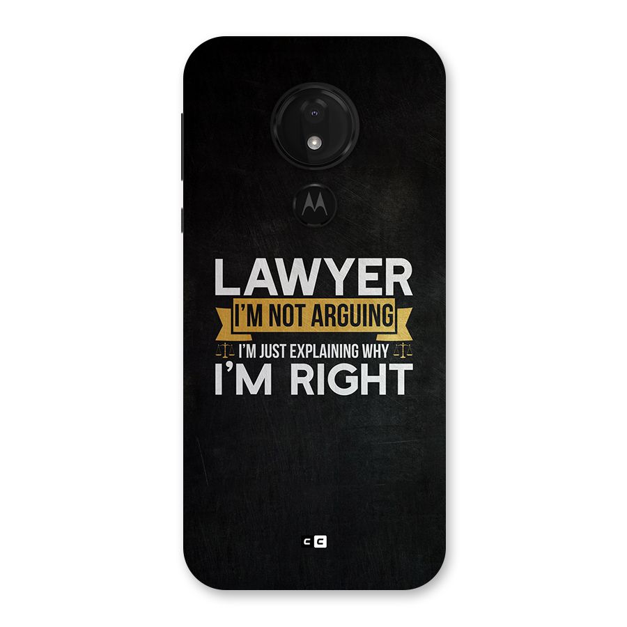 Lawyer Explains Back Case for Moto G7 Power