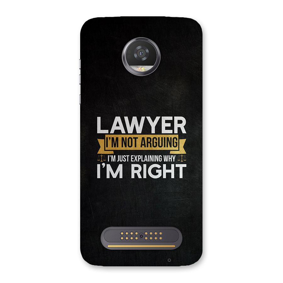 Lawyer Explains Back Case for Moto Z2 Play