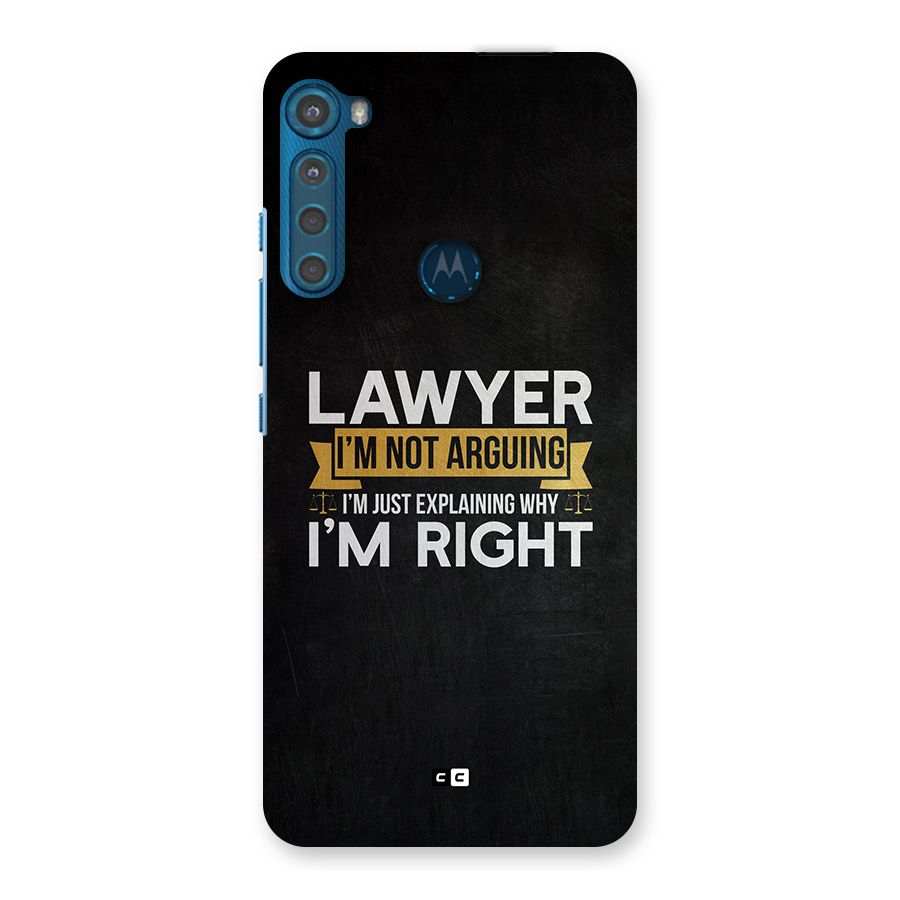 Lawyer Explains Back Case for Motorola One Fusion Plus