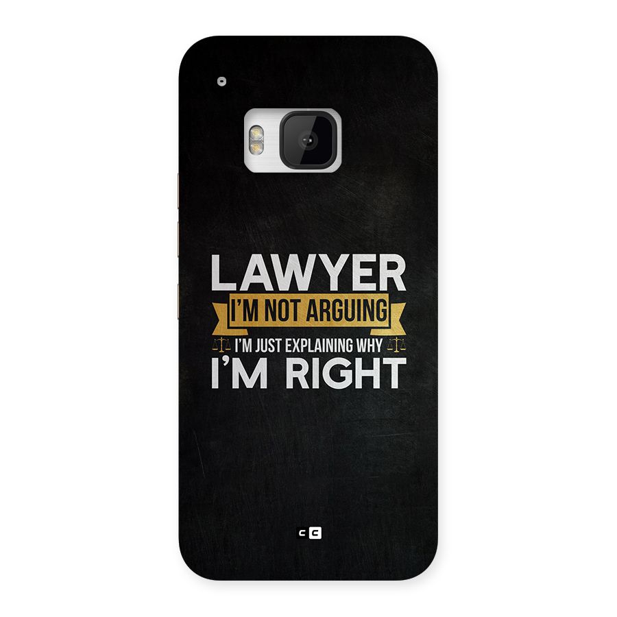 Lawyer Explains Back Case for One M9