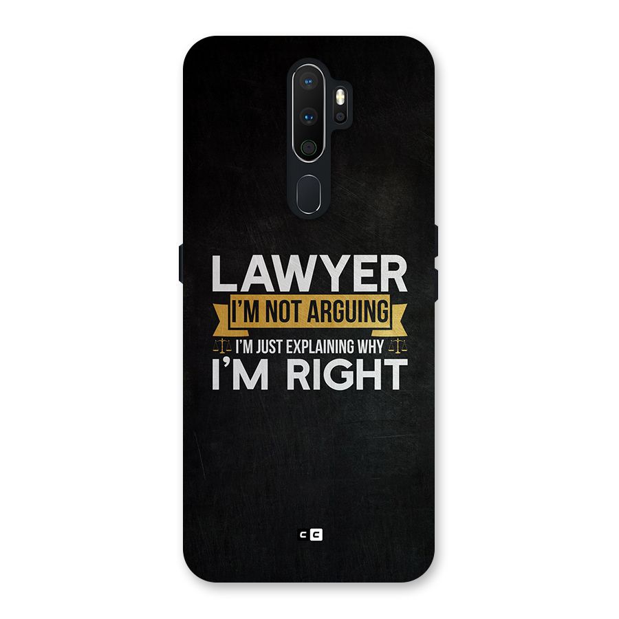 Lawyer Explains Back Case for Oppo A5 (2020)