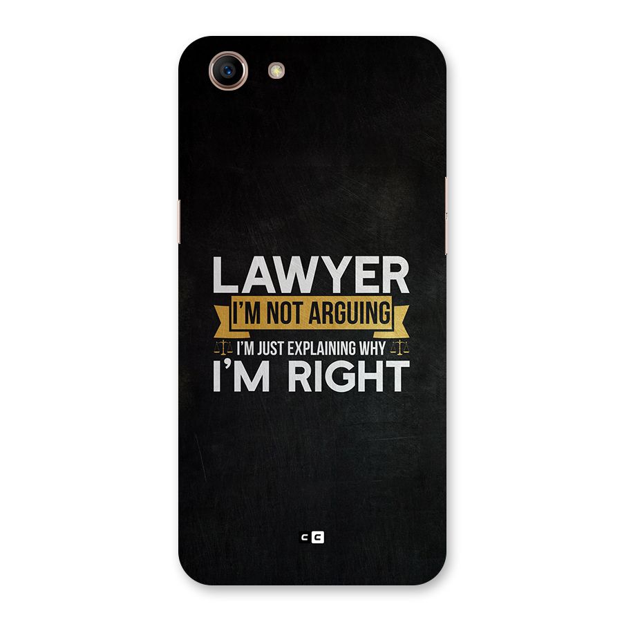 Lawyer Explains Back Case for Oppo A83 (2018)